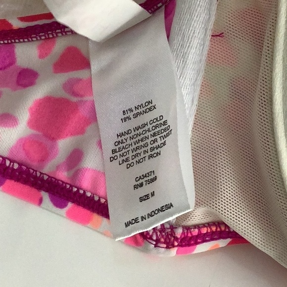 Hula Honey Size Medium Animal Print Padded Underwire Strapless Bikini Top. New - Picture 4 of 6